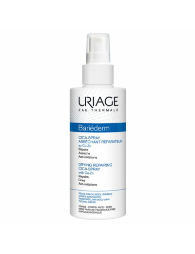 Cica-spray Assechant Reparateur 100ml Bariederm Cica Peaux Fragilisees Et Irritees Uriage