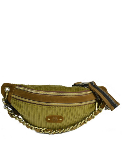 Mila Louise Petra VFR1 Sac Banane Velours Ocre