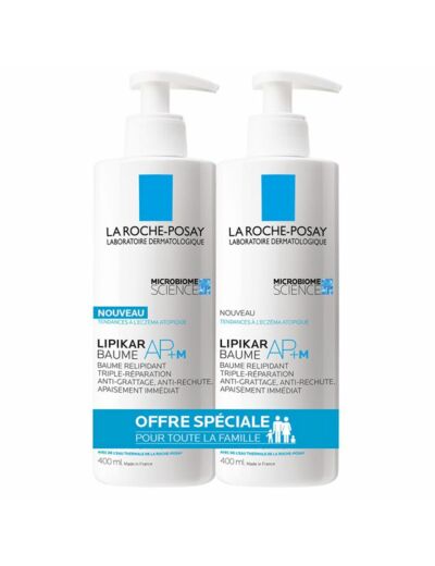 ROCHE POSAY LIPIKAR BAUME APM LOT2X400ML