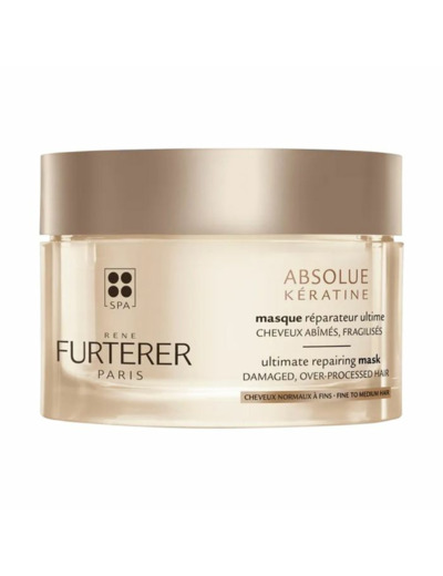 Masque Réparateur Ultime 200ml Absolue Keratine Cheveux abimés, fragilisés, normaux à fins René Furterer