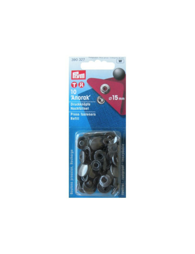 Boutons pression Anorak bronze 15 mm, recharge Prym