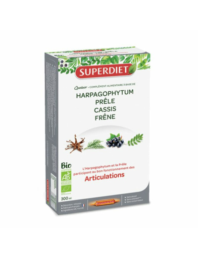 Quatuor Articulations Bio 20 Ampoules Superdiet