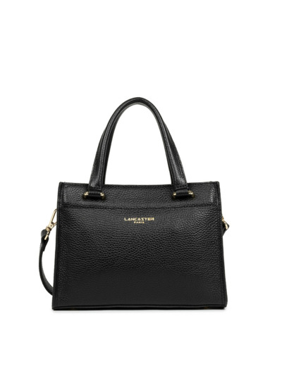 Lancaster Foulonné Double Petit Sac A Main 470-73 Noir In Nude