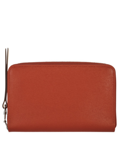 Longchamp Le Pliage City Portefeuille Compact Zippée Terracotta