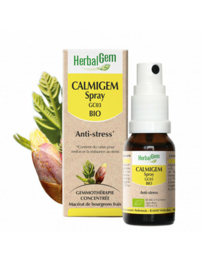 Calmigem Spray Bio Anti-stress 15ml Complexes De Gemmotherapie Herbalgem