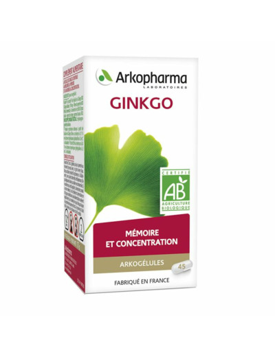 Ginkgo Bio 45 Gelules Arkogélules Arkopharma