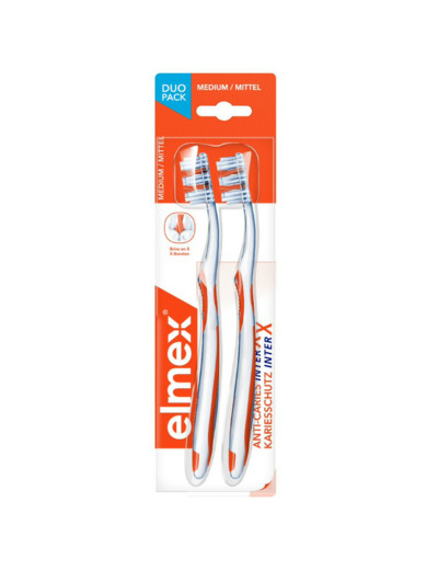 Anti-caries Inter X Brosse A Dents Medium X2 Elmex