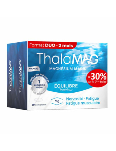 Equilibre Intérieur Magnesium Marin 2x30 comprimés Lp Thalamag