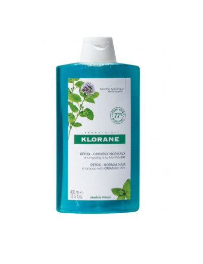 Shampooing Detox 400ml Menthe Aquatique Bio Klorane