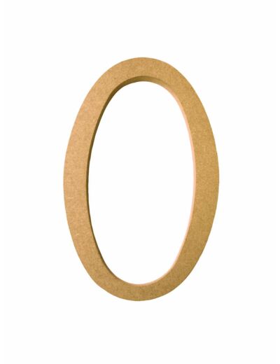 Lettre "O" Mdf - Hauteur : 220 mm