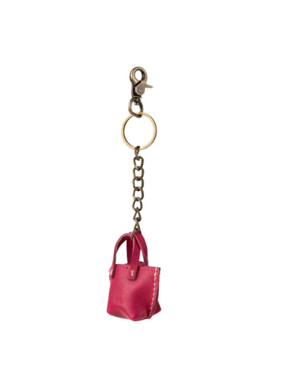 Biba B Minibag Porte-Clés En Forme De Sac En Cuir BMB1L Fucsia