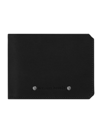 Ateliers Fourès Baroudeur Portefeuille en Cuir Ulysse F960 Noir