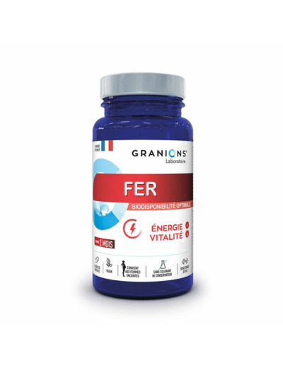 Fer 60 gélules Energie et vitalité Granions