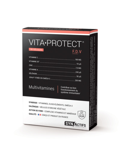 Vitaprotect 30 gélules Multivitamines Synactifs