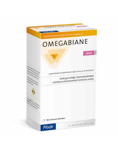 PILEJE OMEGABIANE DHA CAPS BT80