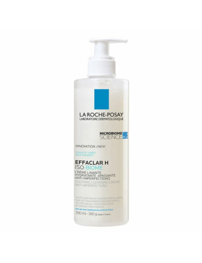 Crème lavante hydratante apaisante anti-imperfections 390ml Effaclar La Roche-Posay