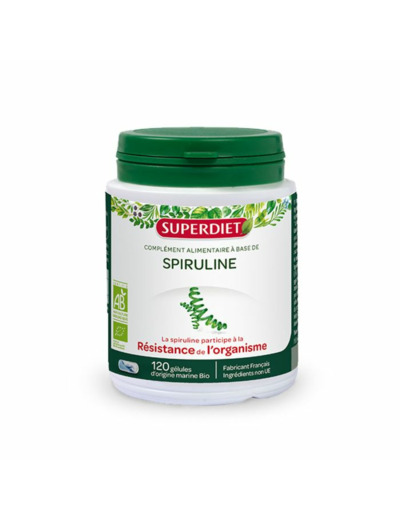 Spiruline Bio 120 Gelules Superdiet