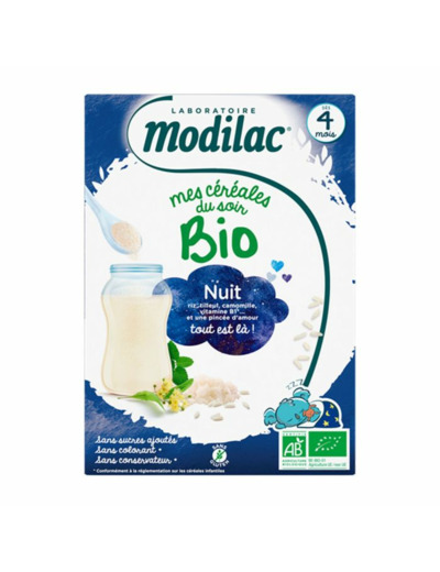 MODILAC CEREALES BIO NUIT CALME 250G