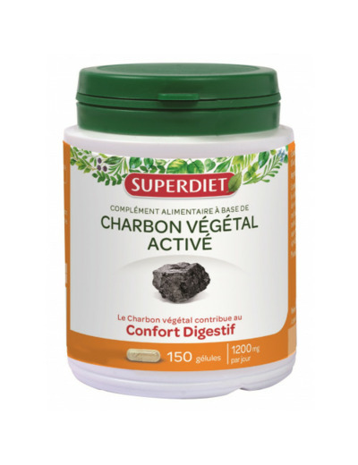 Charbon Vegetal 150 Gelules Superdiet