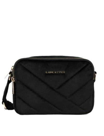 Lancaster Velvet Matelassé Sac Trotteur 518-015 Noir