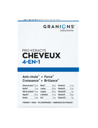Pro Keracys Cheveux 4en1 90 comprimés Granions