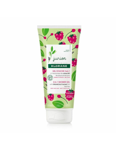 Gel douche 2 en 1 200ml Junior Framboise Klorane