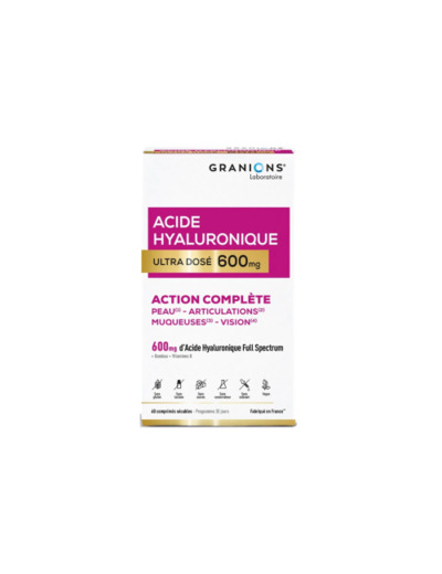 GRANIONS ACIDE HYALURONIQUE 600MG CPR60