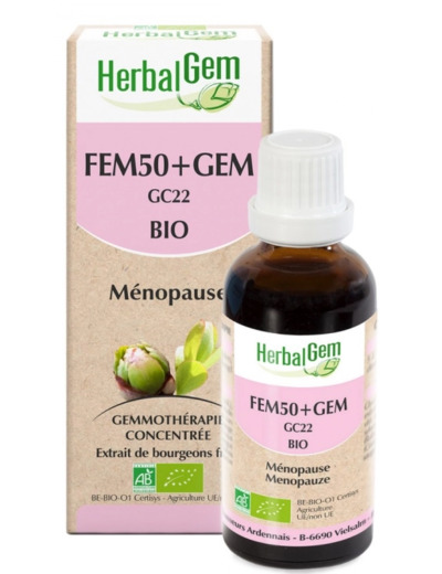 Fem50+ gem Gc22 Bio Menopause 30ml Complexes De Gemmotherapie Herbalgem