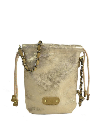 Mila Louise Mai PG2 Sac Pochette Toile Fantaisie Ambre