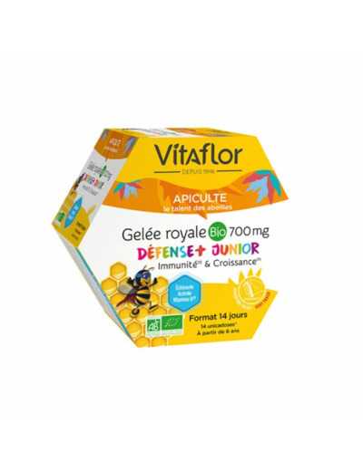 Gelee Royale Bio 14 Unicadoses Junior+ 700 mg Vitaflor