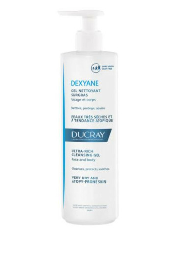 Gel Nettoyant Surgras Visage Et Corps Peaux Tres Seches A Tendance Atopique 400ml Dexyane Ducray