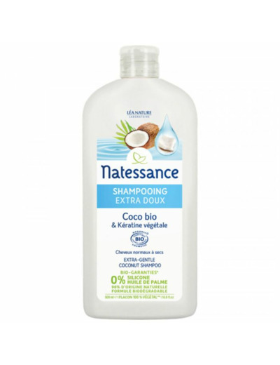 NATESSANCE SHP COCOampKERATINE 500ML BIO