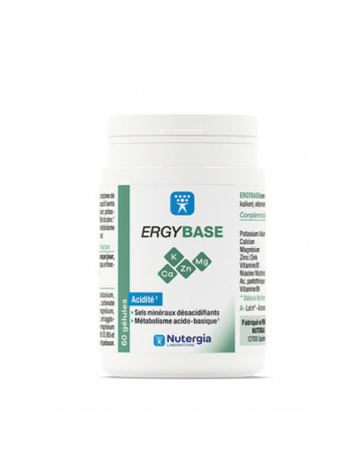 Ergybase 60 Gélules Acidité Nutergia