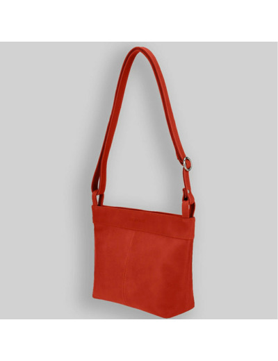 Ateliers Fourès Pandore Mini Sac Seau Bandoulière P100 Orange Confite