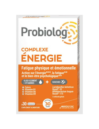 Probiolog Complexe Energie 30 Gélules Mayoly Spindler