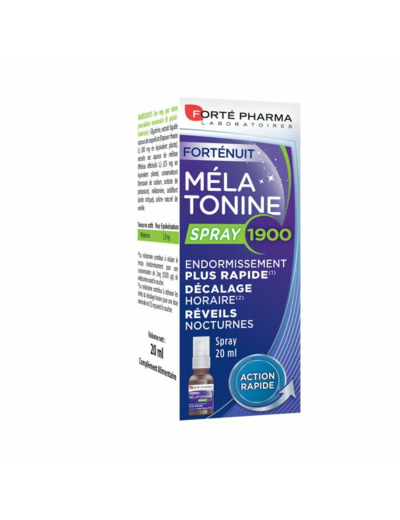 Fortenuit Melatonine Spray Sommeil 20ml Forté Pharma