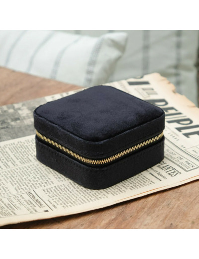Maison Scarlett boîte à bijoux De Voyage Corinne Velours Noir