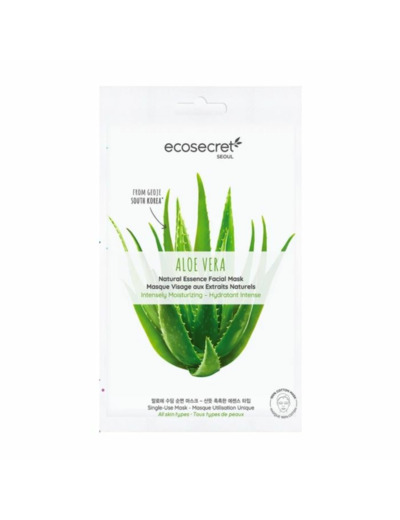 Masque Visage A L'aloe Vera Hydratant Intense 20ml Eco Secret