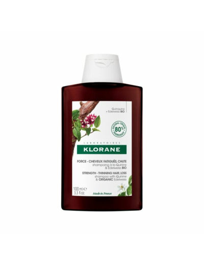 Shampooing Edelweiss Bio 100ml Quinine Cheveux fatigués Klorane