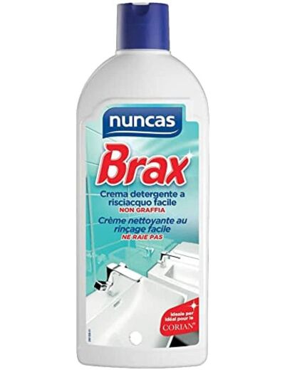 Nuncas Italia S.p.A. Brax Crème Nettoyante Désinfectante pour Salle de Bains Flacon de 500 ml