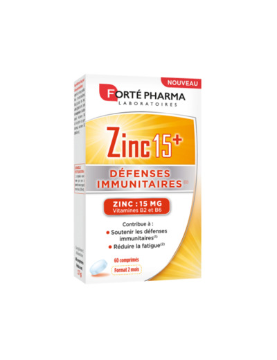 Zinc 15+ 60 comprimés Forté Pharma