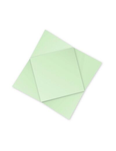 Cartes losanges 160x160 mm "Pollen" - Vert bourgeon