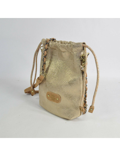 Mila Louise Mai PG2 Sac Pochette Toile Fantaisie Camel