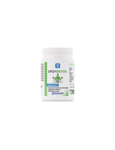 Ergydetox 60 Gélules Détoxification Nutergia
