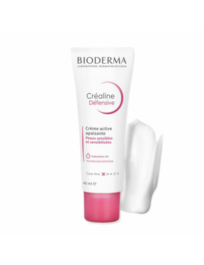 Crème active apaisante 40ml Crealine Defensive Peaux sensibles et sensibilisées Bioderma