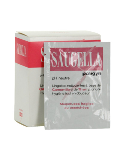 Lingettes Intimes x10 Polygin Saugella