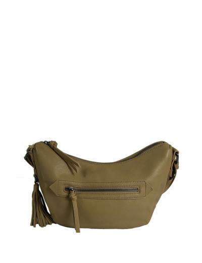Farfouillette Grand Sac Banane Similicuir Grainé Sable