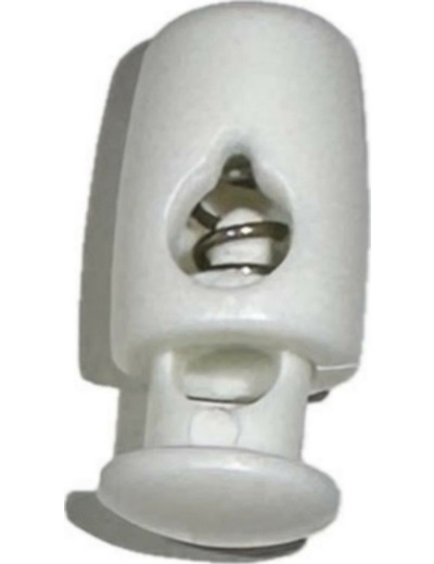 Stop cordon blanc 17 mm x 8 mm — Arrêt de cordon