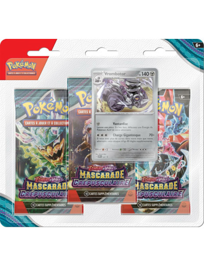 Pokémon EV06 Mascarade crépusculaire : pack 3 boosters