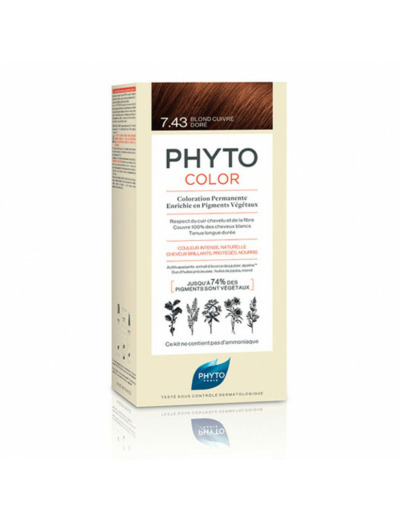 PHYTOCOLOR 7.43 BLOND CUIVRE DORE